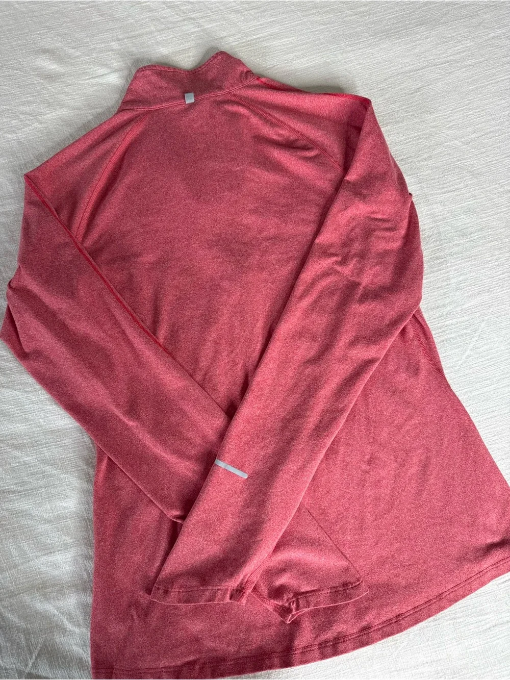 Nike Women’s Heathered Pink Quarter-Zip Pullover